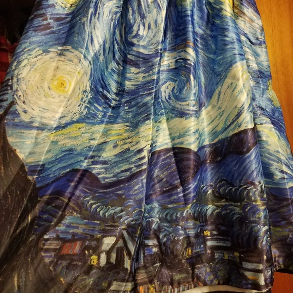 Starry Night Knee length Skirt - Picture 2 of 2